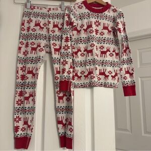 HANNA ANDERSSON Organic Holiday Dear Deer HannaJams™ Pajama Set, Size 8 (130 cm)